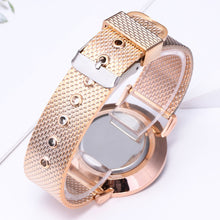 Load image into Gallery viewer, Montres Quartz Femmes en Acier Cadran Rond